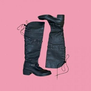 BCBG Over the Knee Leather Boots